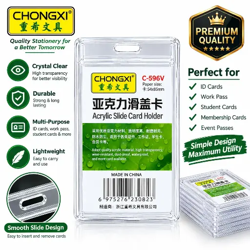 [c-596V] Id Card Holder Sliding