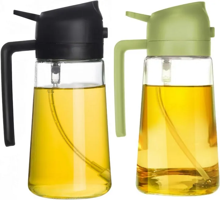 2 in 1 Glass Oil Spray Bottle