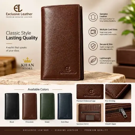Exclusive Leather Premium Long wallet EL36
